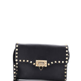 Rockstud Flip Lock Flap Bag Leather Medium
