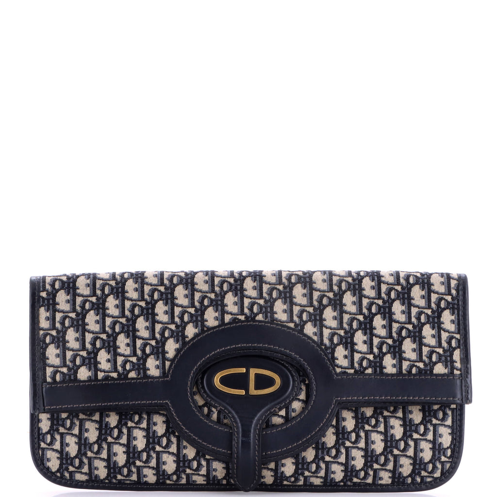 Fold Over Clutch Oblique Canvas