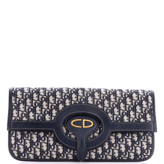 Fold Over Clutch Oblique Canvas