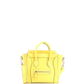 Luggage Bag Grainy Leather Nano