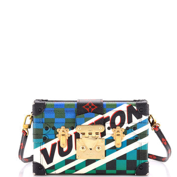 Petite Malle Handbag Limited Edition Race Print Canvas
