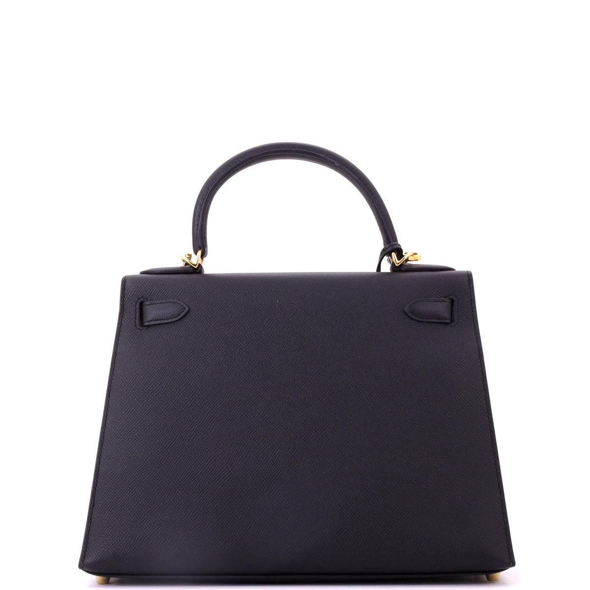 Kelly Handbag Noir Epsom with Gold Hardware 28