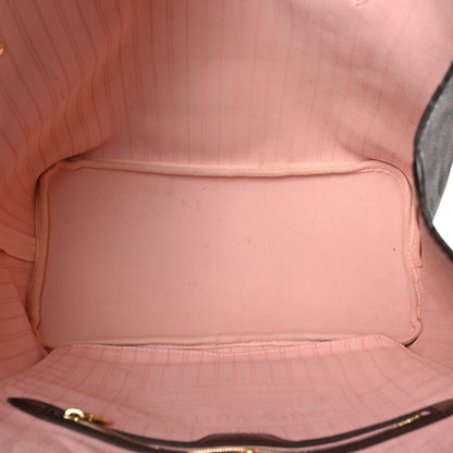 Louis Vuitton Damier Ebene Neo Neverfull MM Rose Ballerine