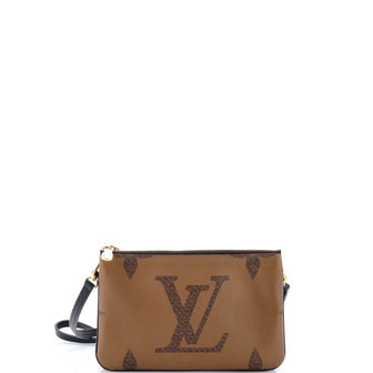 Double Zip Pochette Reverse Monogram Giant