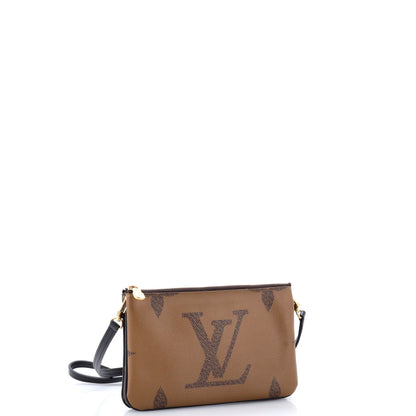 Double Zip Pochette Reverse Monogram Giant