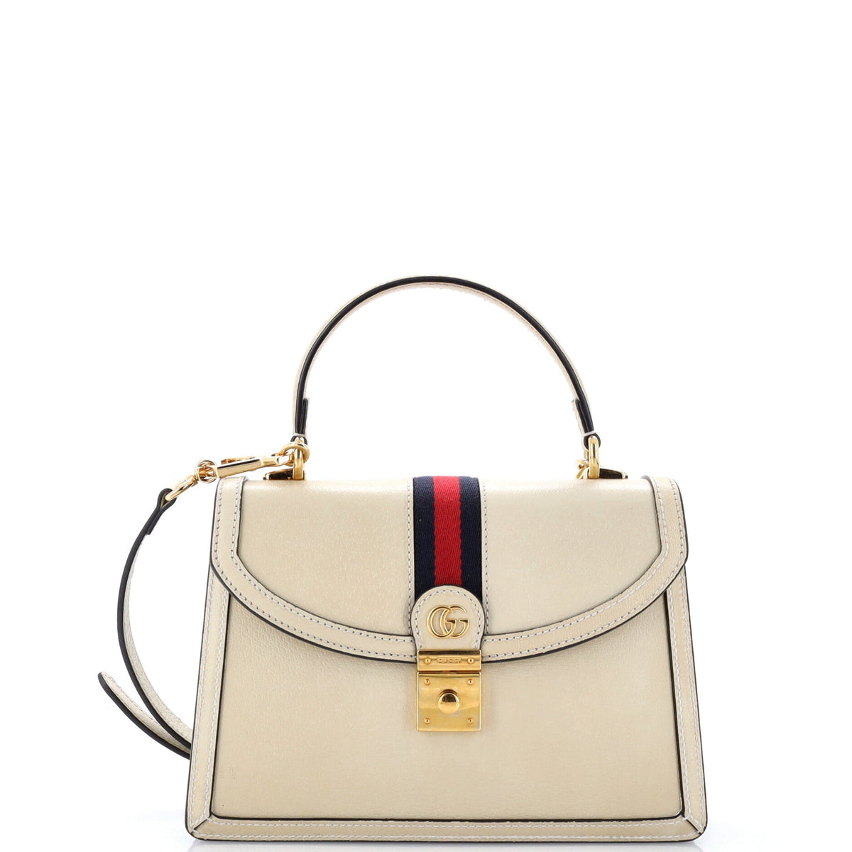 Ophidia Flap Top Handle Bag Leather Small