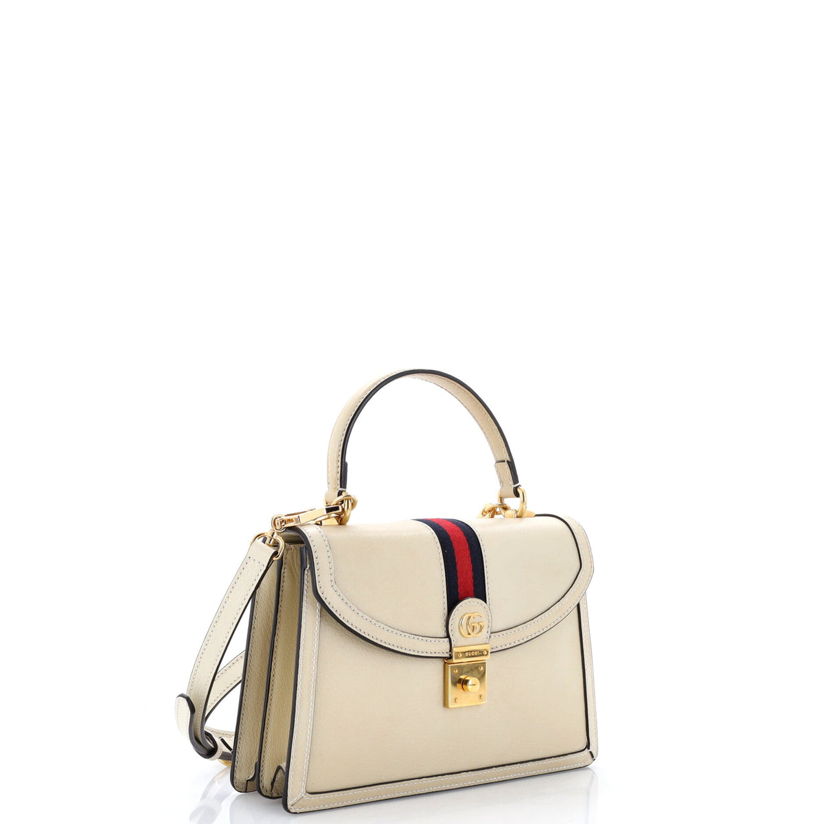 Ophidia Flap Top Handle Bag Leather Small