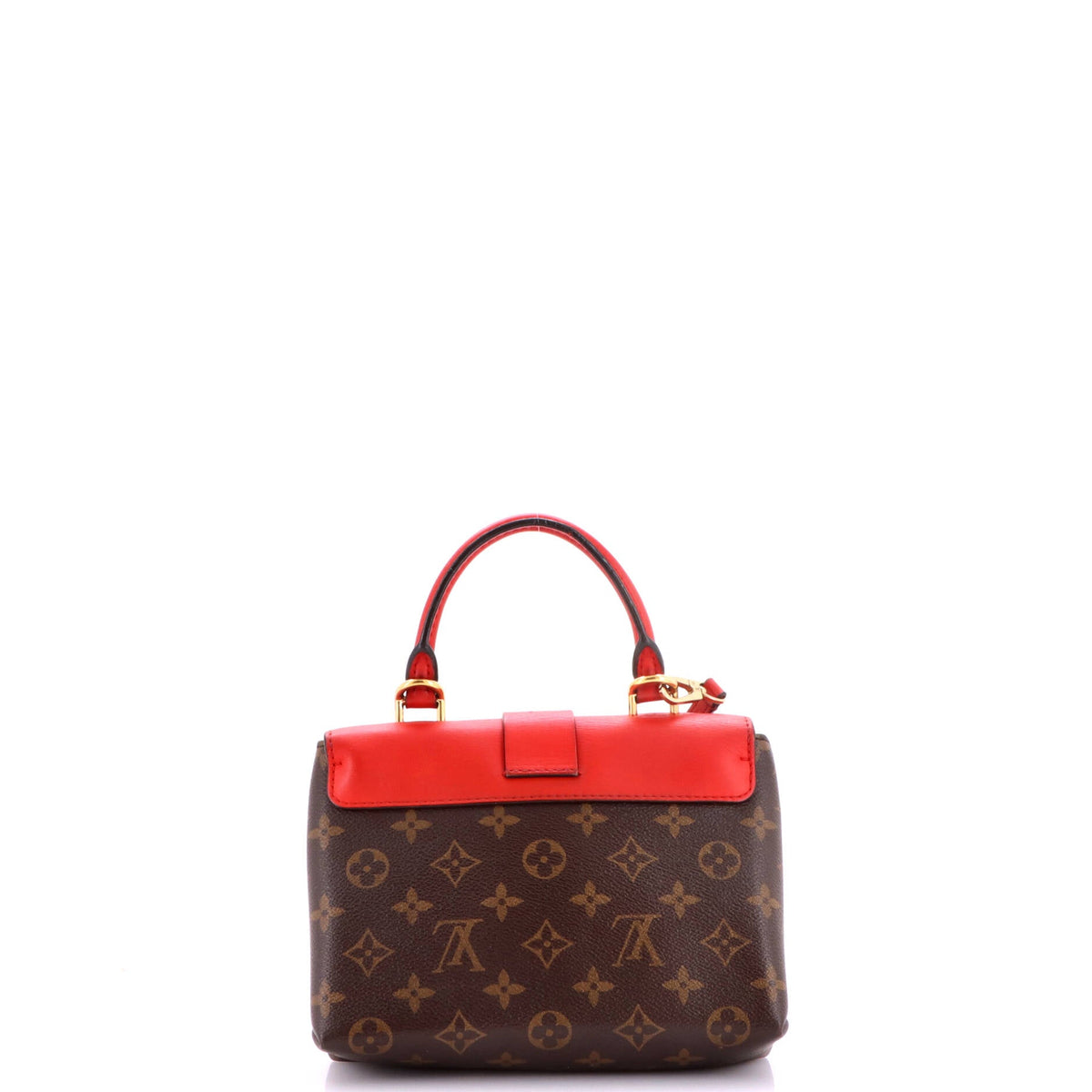 Locky Handbag Monogram Canvas with Leather BB