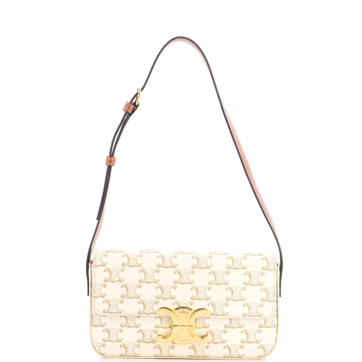 Triomphe East-West Shoulder Bag Triomphe Coated Canvas