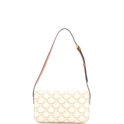 Triomphe East-West Shoulder Bag Triomphe Coated Canvas