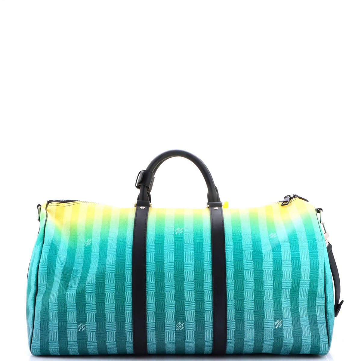 Keepall Bandouliere Bag Limited Edition Gradient Damier Stripes 50
