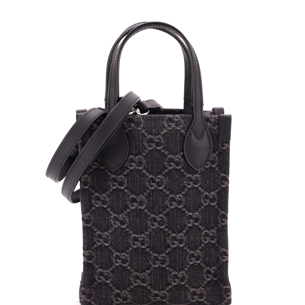 Vertical Tote GG Denim Mini