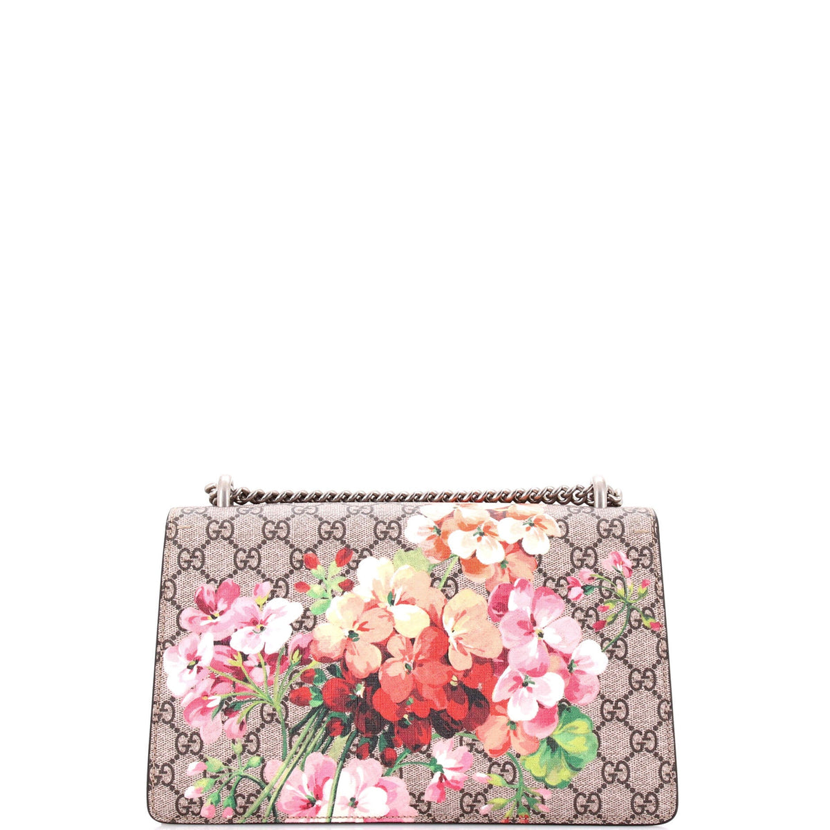 Dionysus Bag Blooms Print GG Coated Canvas Small