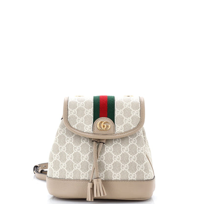 Ophidia Flap Backpack GG Coated Canvas Mini