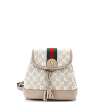 Ophidia Flap Backpack GG Coated Canvas Mini