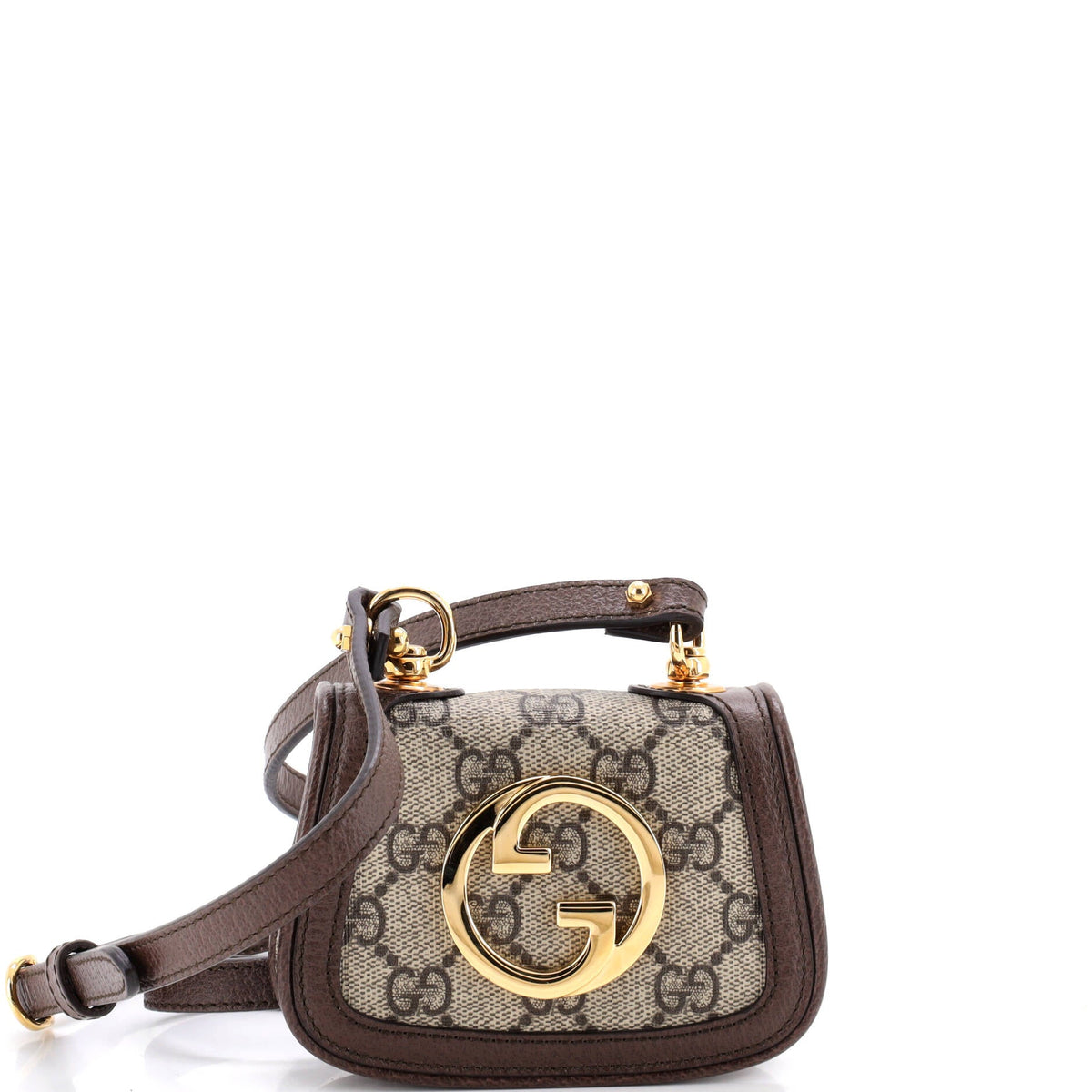 Blondie NM Card Case Wallet with Strap GG Coated Canvas