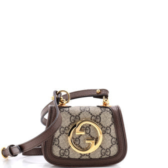 Blondie NM Card Case Wallet with Strap GG Coated Canvas