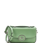 Petite GG Flap Shoulder Bag Leather Mini