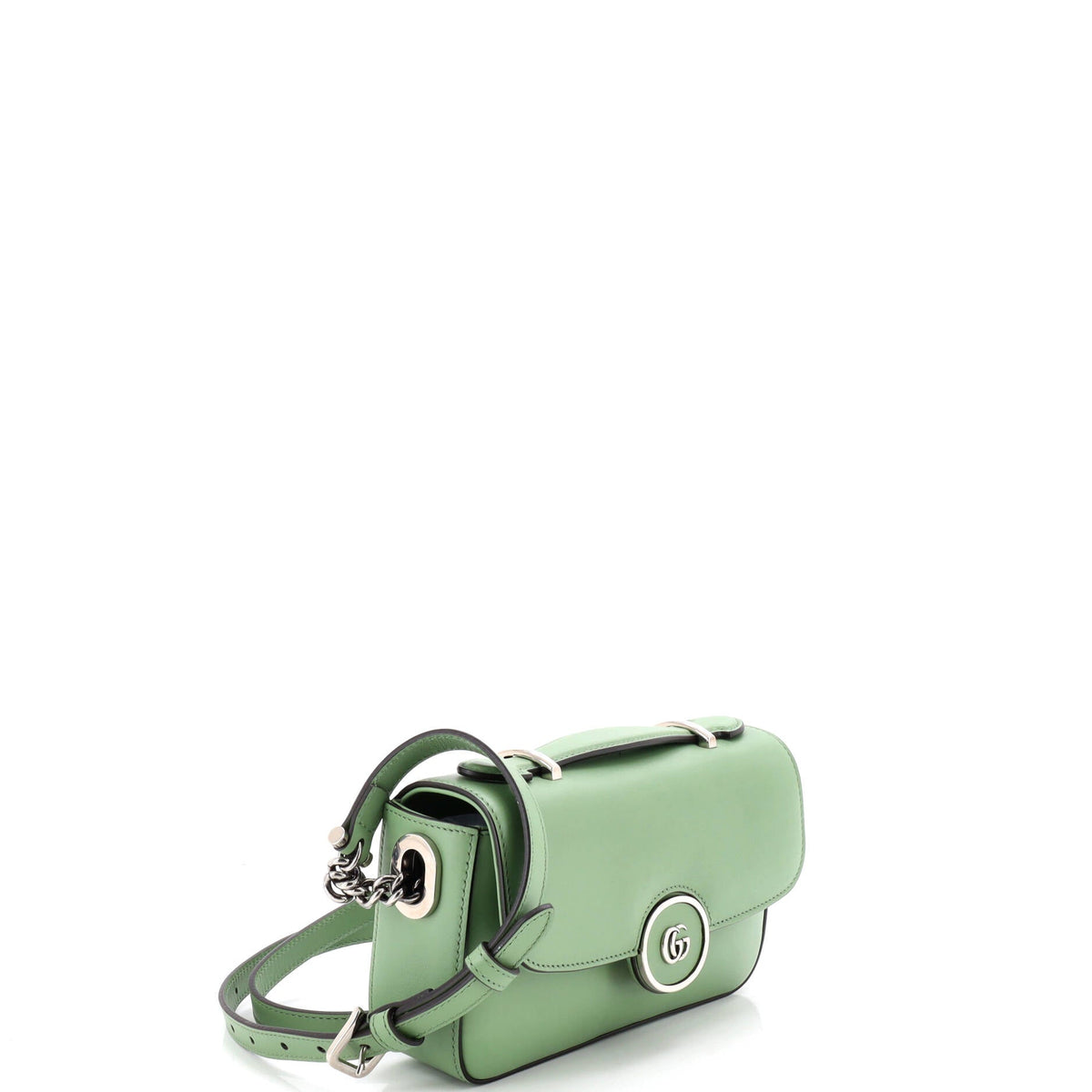 Petite GG Flap Shoulder Bag Leather Mini