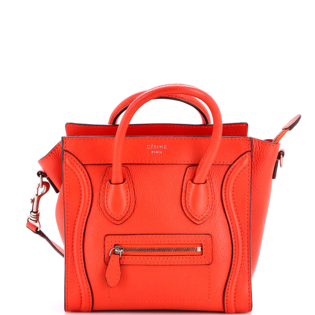 Luggage Bag Grainy Leather Nano