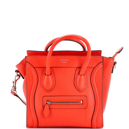 Luggage Bag Grainy Leather Nano