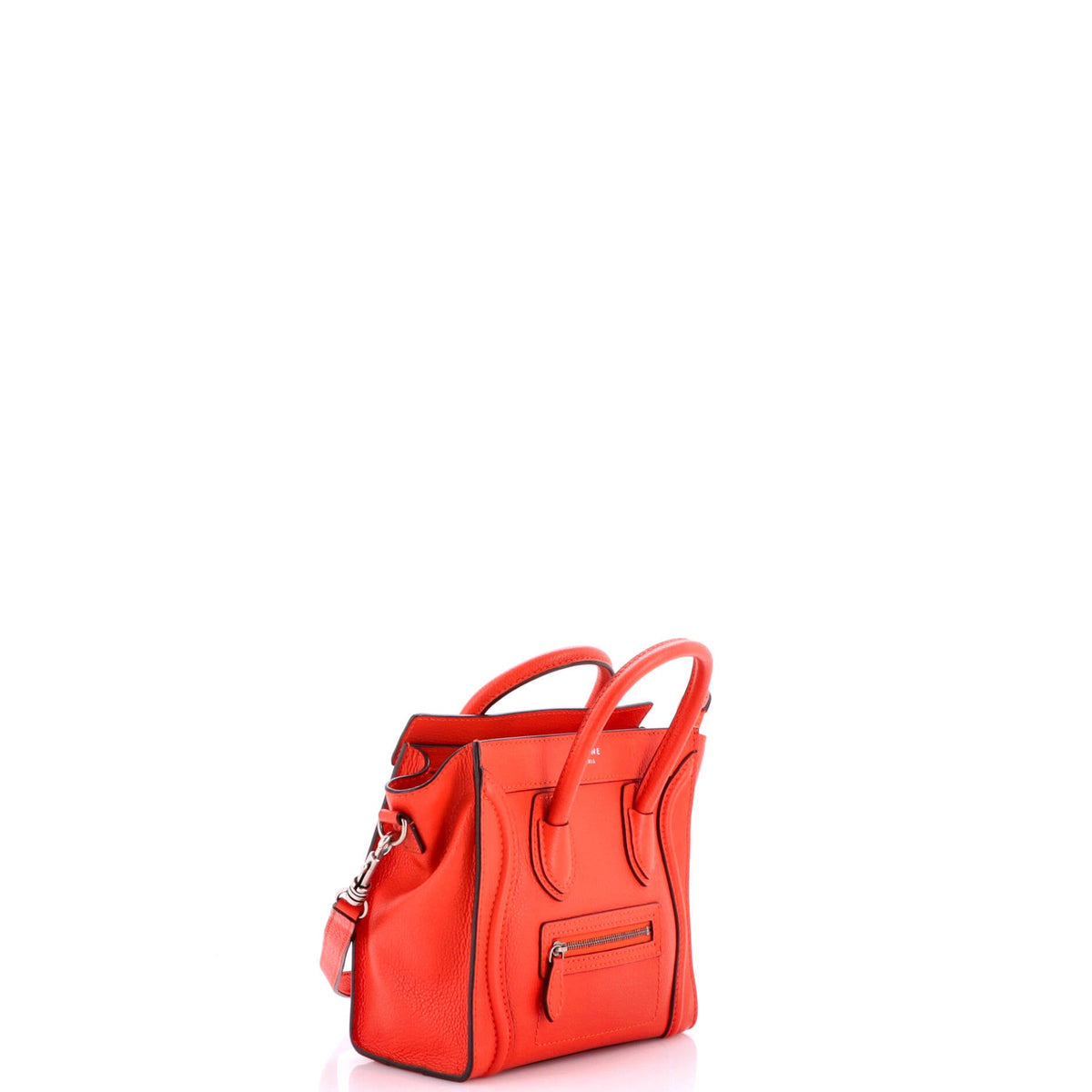 Luggage Bag Grainy Leather Nano