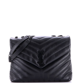 Loulou Shoulder Bag Matelasse Chevron Leather Medium