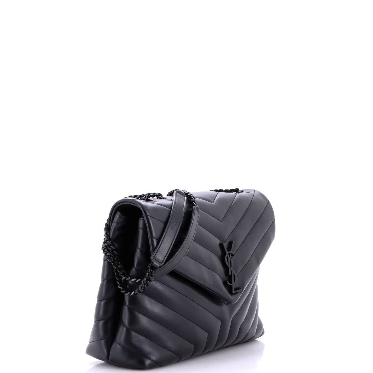 Loulou Shoulder Bag Matelasse Chevron Leather Medium