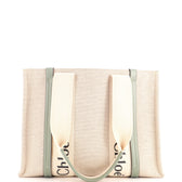 Woody Tote Canvas with Leather Medium