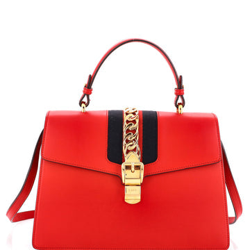 Sylvie Top Handle Bag Leather Medium