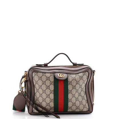 Ophidia Zip Around Camera Bag GG Coated Canvas Small