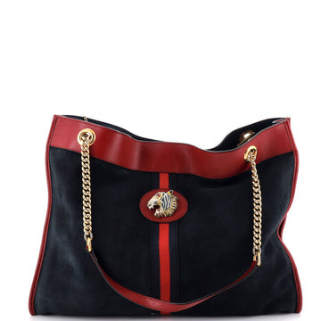 Rajah Chain Tote Suede Large