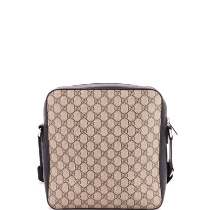 Front Zip Messenger GG Coated Canvas Medium