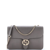 Interlocking Shoulder Bag Leather Medium