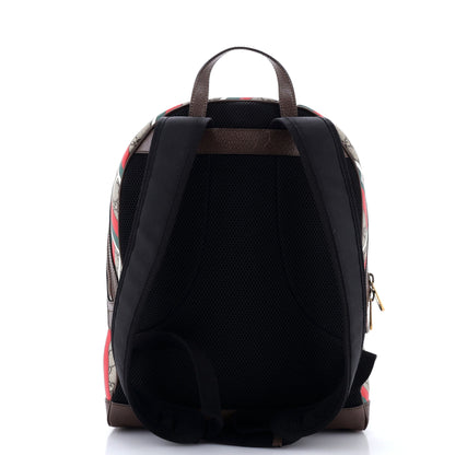Zip Pocket Backpack Printed GG Coated Canvas Medium