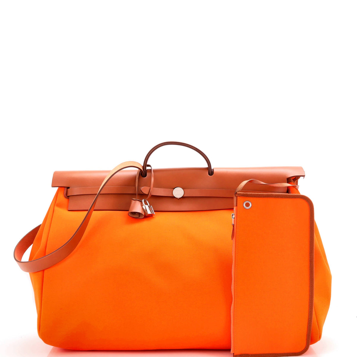Herbag Zip Leather and Toile 50