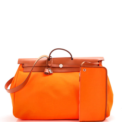 Herbag Zip Leather and Toile 50