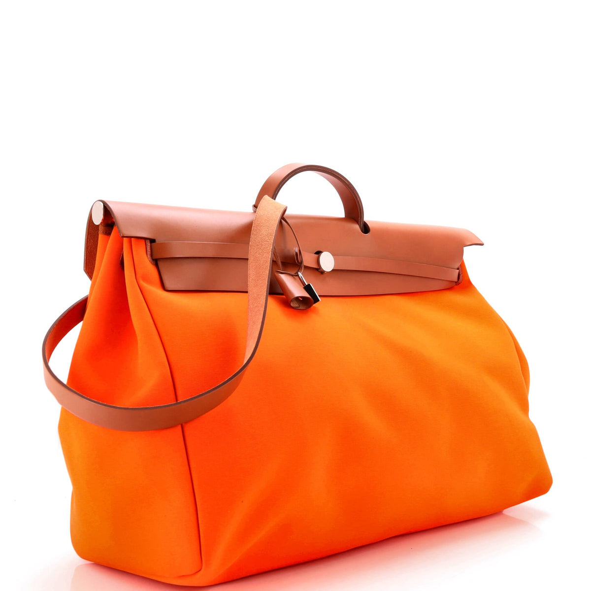 Herbag Zip Leather and Toile 50