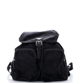 Double Front Pocket Backpack Tessuto Medium