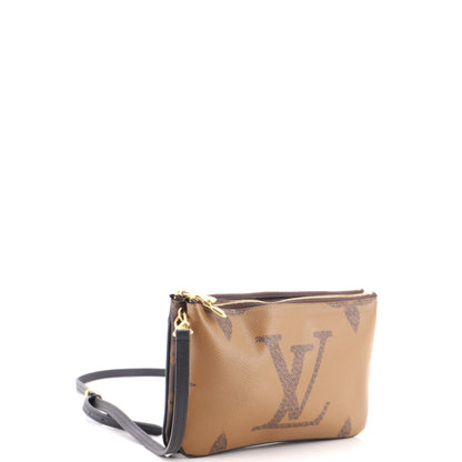 Double Zip Pochette Reverse Monogram Giant