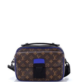 S Lock Messenger Bag Macassar Monogram Canvas