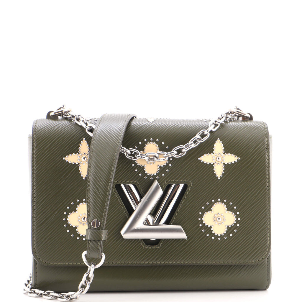 Twist Handbag Limited Edition Flower Embellished Epi Leather MM