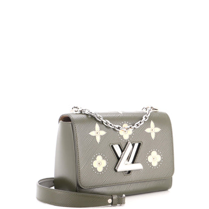 Twist Handbag Limited Edition Flower Embellished Epi Leather MM