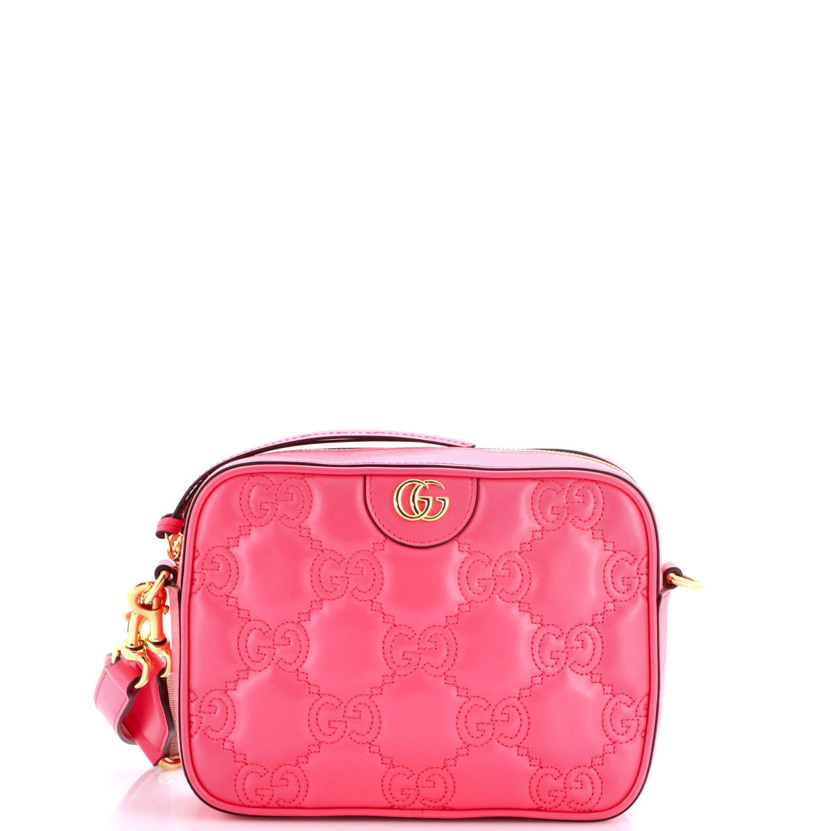 Zip Camera Bag GG Matelasse Leather Small
