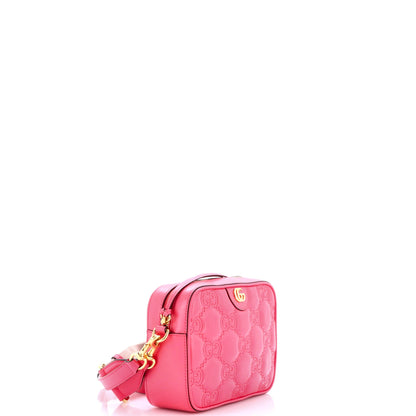 Zip Camera Bag GG Matelasse Leather Small