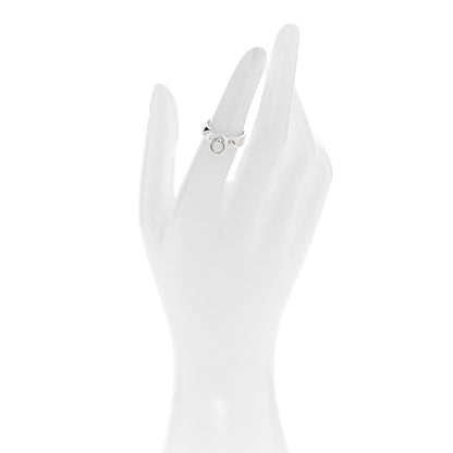 Hermes Sterling Silver PM Collier De Chien Ring 50 5.25