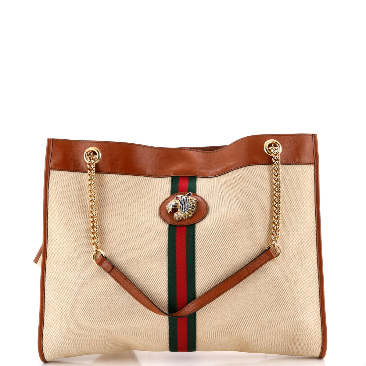 Rajah Chain Tote Canvas Large