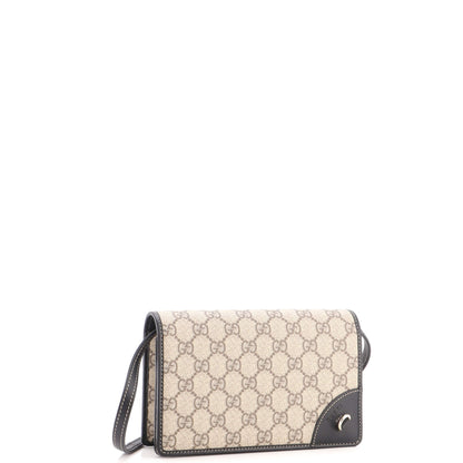 Emblem Wallet on Strap GG Coated Canvas