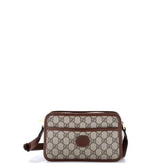 Interlocking G Patch Camera Bag GG Coated Canvas Mini