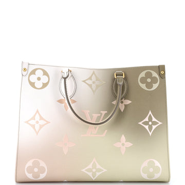 OnTheGo Tote Spring in the City Monogram Giant Canvas MM